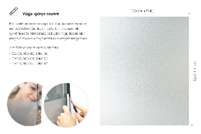 Okenní fólie mléčná, průsvitná