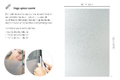 Okenní fólie mléčná, průsvitná