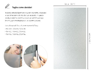 Okenní fólie mléčná, průsvitná