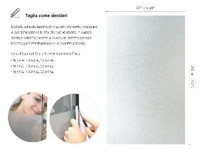 Okenní fólie v mléčném provedení průsvitná