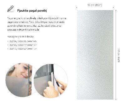 Okenní fólie mléčná, průsvitná