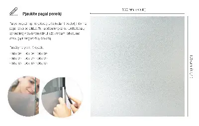 Okenní fólie v mléčném provedení průsvitná