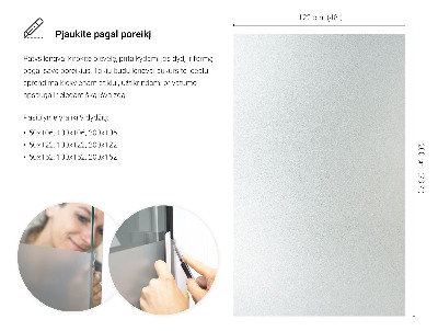 Okenní fólie mléčná, průsvitná