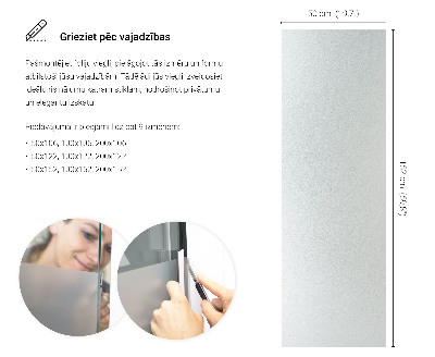 Okenní fólie mléčná, průsvitná