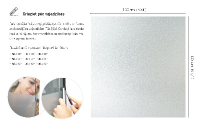 Okenní fólie mléčná, průsvitná