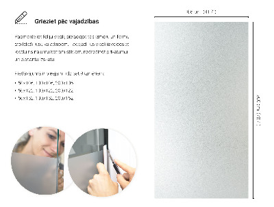 Okenní fólie mléčná, průsvitná