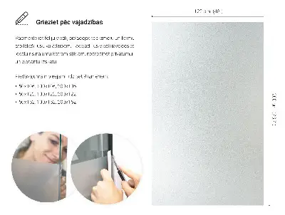 Okenní fólie v mléčném provedení průsvitná