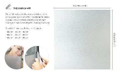 Okenní fólie v mléčném provedení průsvitná