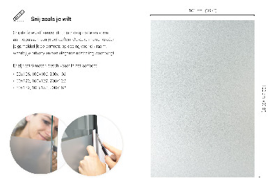 Okenní fólie mléčná, průsvitná