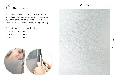 Okenní fólie mléčná, průsvitná