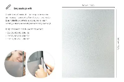 Okenní fólie v mléčném provedení průsvitná