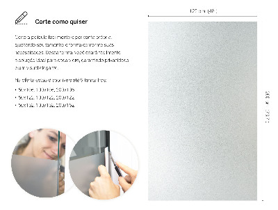 Okenní fólie mléčná, průsvitná