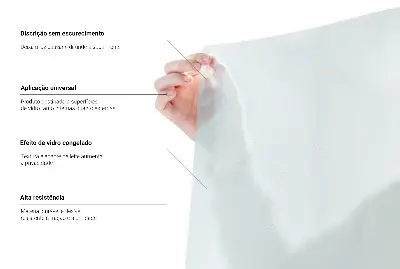 Okenní fólie v mléčném provedení průsvitná