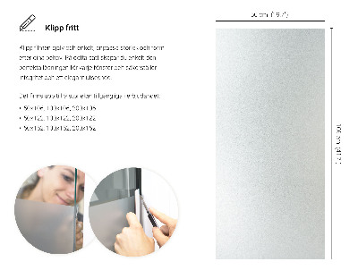 Okenní fólie mléčná, průsvitná