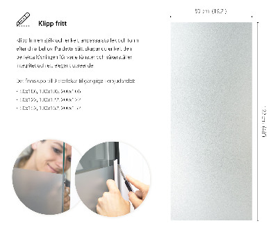 Okenní fólie mléčná, průsvitná