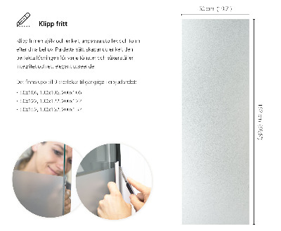 Okenní fólie mléčná, průsvitná