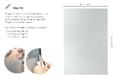 Okenní fólie mléčná, průsvitná