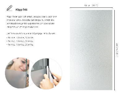 Okenní fólie mléčná, průsvitná