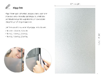 Okenní fólie mléčná, průsvitná