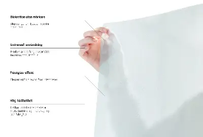 Okenní fólie v mléčném provedení průsvitná