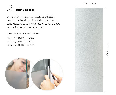 Okenní fólie mléčná, průsvitná