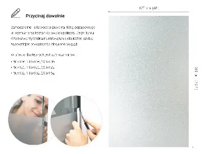 Okenní fólie v mléčném provedení průsvitná