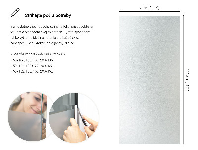 Okenní fólie mléčná, průsvitná