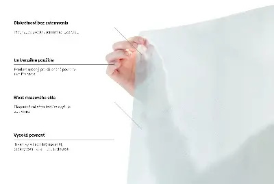 Okenní fólie v mléčném provedení průsvitná