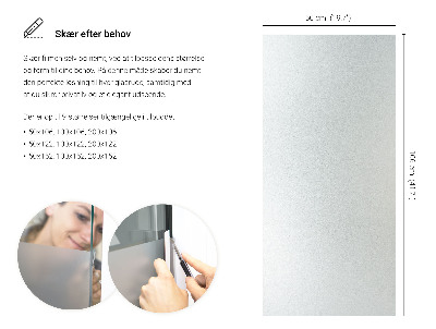 Okenní fólie mléčná, průsvitná