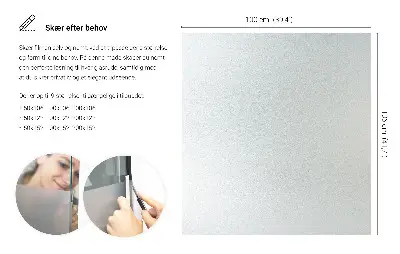 Okenní fólie v mléčném provedení průsvitná