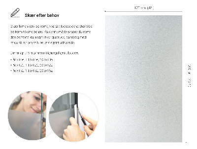 Okenní fólie mléčná, průsvitná