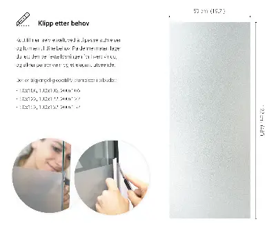 Okenní fólie v mléčném provedení průsvitná