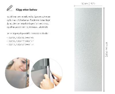 Okenní fólie mléčná, průsvitná