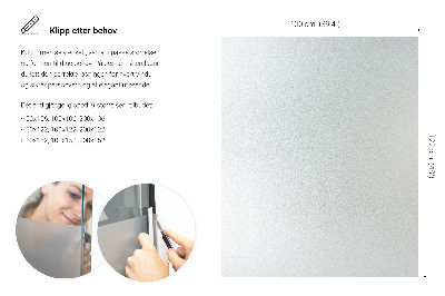 Okenní fólie mléčná, průsvitná