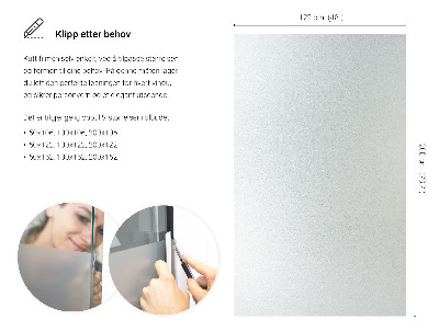 Okenní fólie mléčná, průsvitná