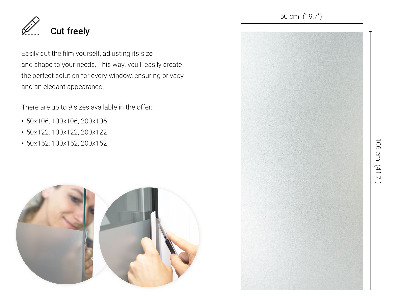 Okenní fólie mléčná, průsvitná