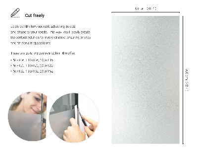 Okenní fólie mléčná, průsvitná