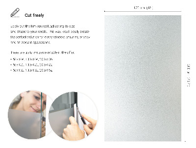 Okenní fólie mléčná, průsvitná