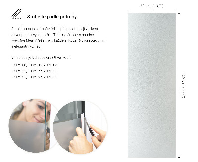 Okenní fólie mléčná, průsvitná