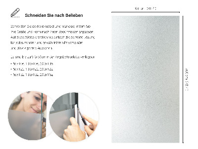 Okenní fólie mléčná, průsvitná