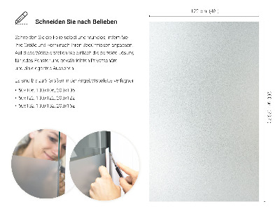 Okenní fólie mléčná, průsvitná