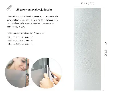 Okenní fólie v mléčném provedení průsvitná