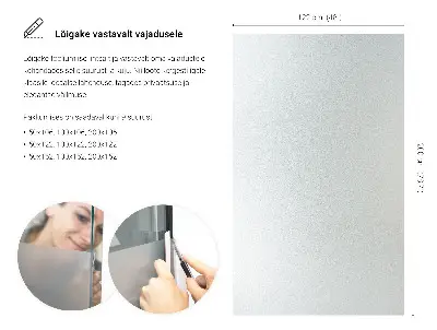 Okenní fólie v mléčném provedení průsvitná