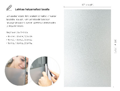 Okenní fólie mléčná, průsvitná