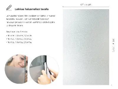 Okenní fólie v mléčném provedení průsvitná