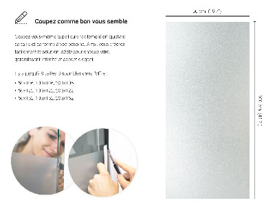 Okenní fólie mléčná, průsvitná