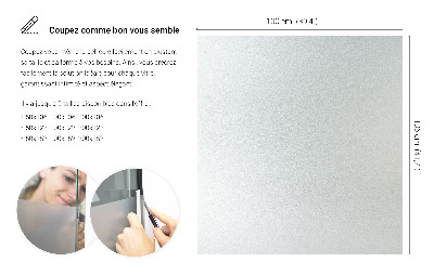 Okenní fólie mléčná, průsvitná