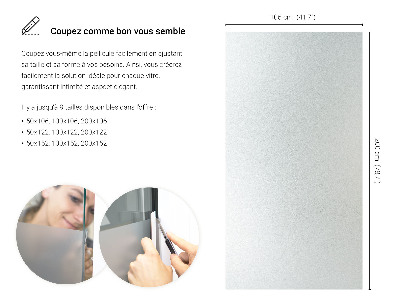 Okenní fólie mléčná, průsvitná