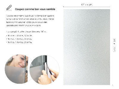 Okenní fólie mléčná, průsvitná