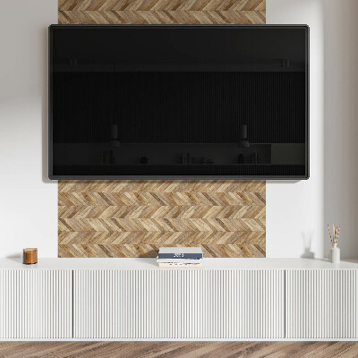 Vinylový nástěnný panel Dřevěný vzor rybí kosti